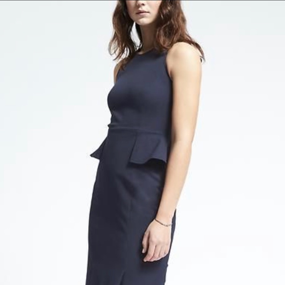 Banana Republic Sleeveless Peplum Dress Size 0